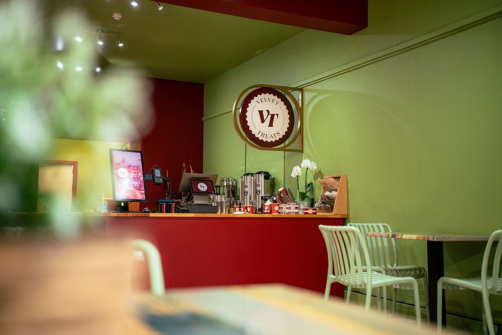 The service counter beneath the VT roundel
